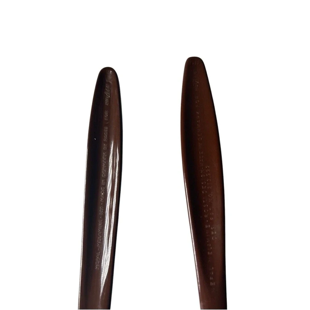 Vintage Rosti Melamine Utensil Set Brown Spoon Fork Stirrer 2 Pieces Denmark